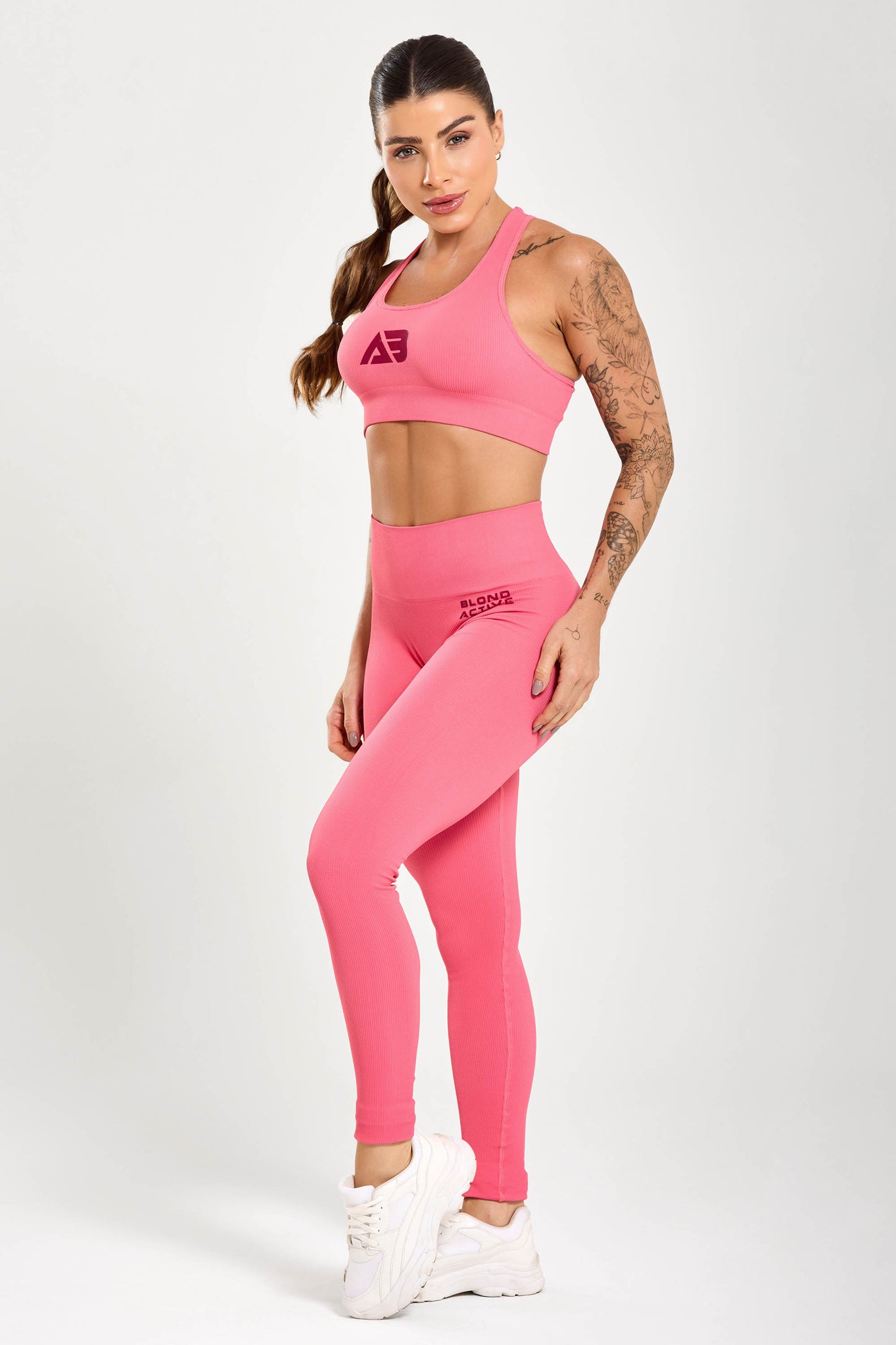 Top Nadador Pink Doll Seamless Canelado UV+