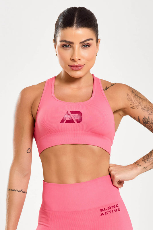 Top Nadador Pink Doll Seamless Canelado UV+