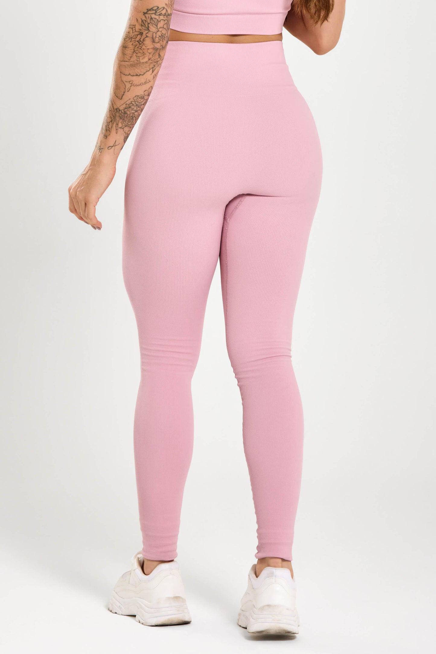 Conjunto Energy Seamless  Top Cropped (Rosa) + Legging Lisa (Rosa)