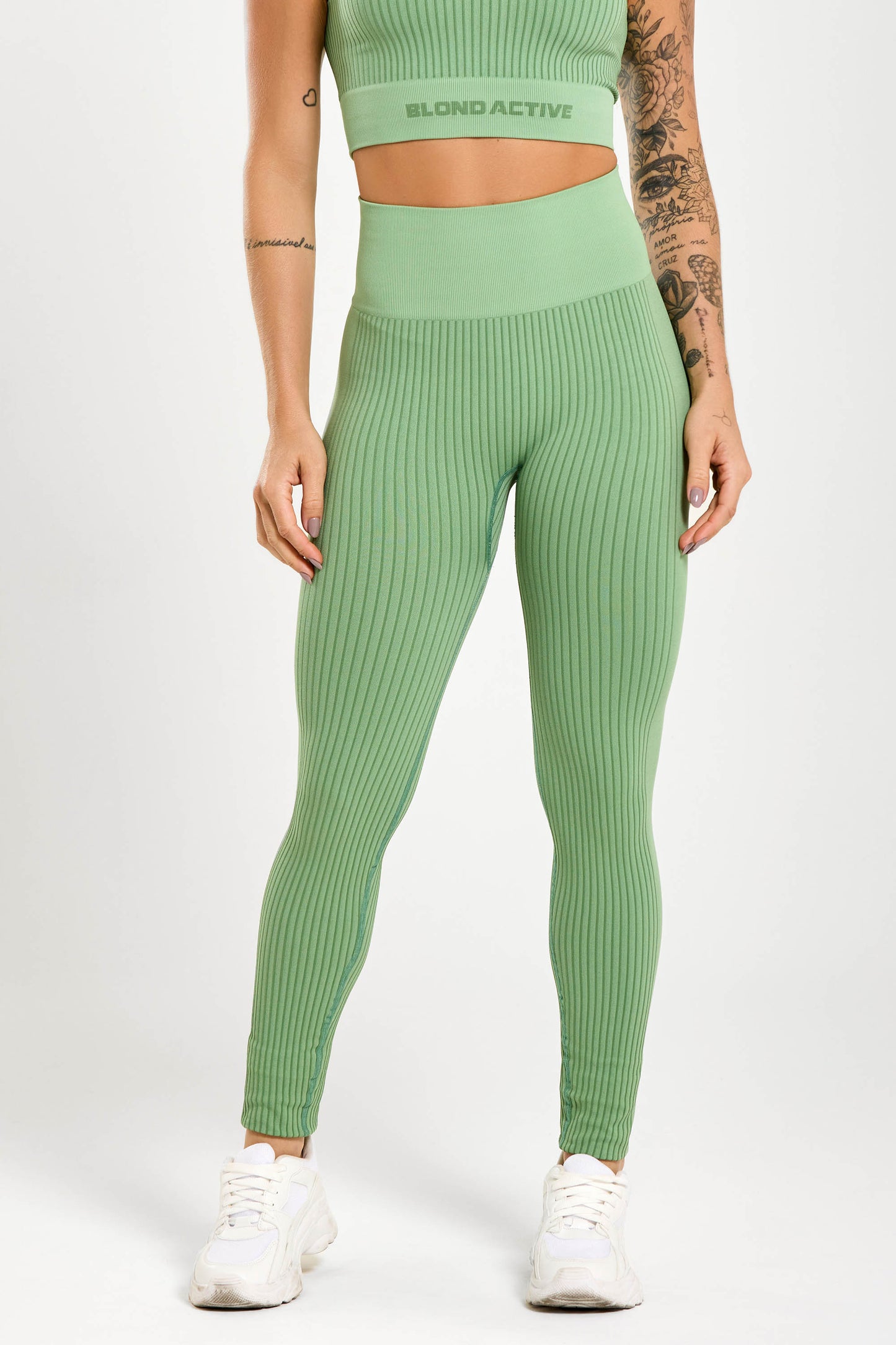 Calça Legging Energy Lycra Seamless Tex Verde
